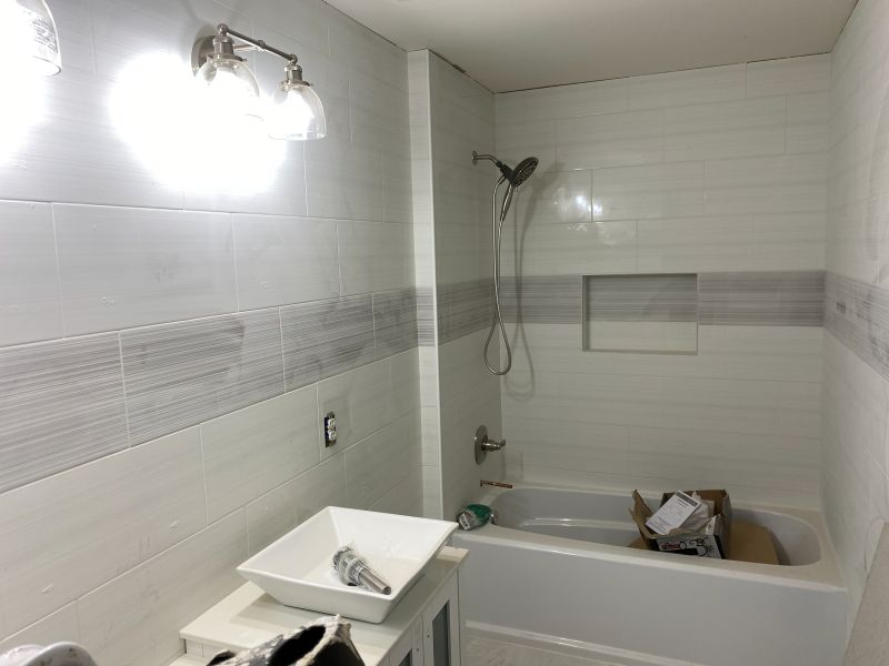 Bathroom · Large-format wall tile